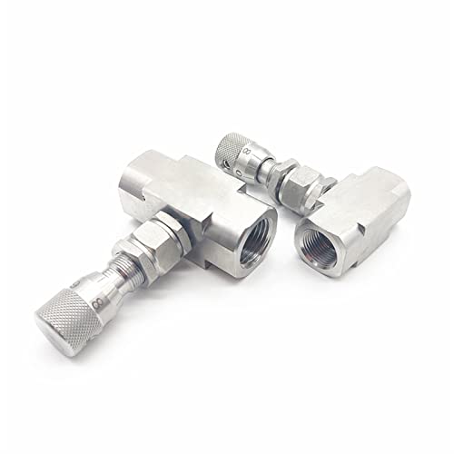 Válvula microreguladora de aguja 3/8 acero inox con escala G 6