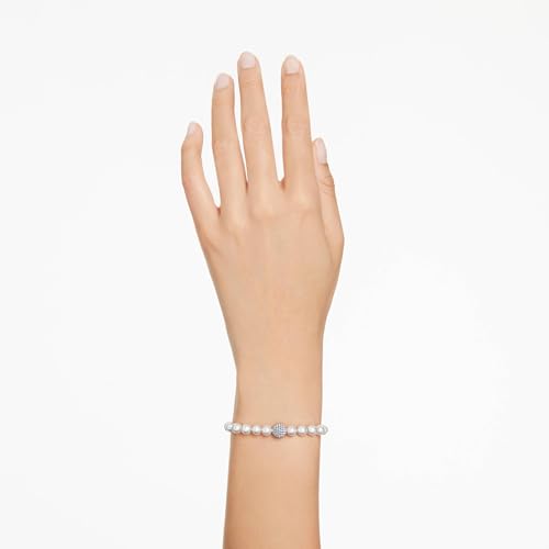 Swarovski Remix Strand Bracelet, Crystal Pearls and Pavé-Set Sphere in a Rhodium Finished Setting, Part of the Remix Collection by Swarovski - Image 5
