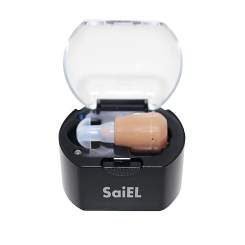 充電式片耳タイプ集音器(イヤホン型)ハッキリさんVI SLI-HBS6 充電式 集音器 片耳 耳穴式 イヤホン型 高齢者 5段階の音量調節 軽量 小型 おすすめ サイエルインターナショナル ACアダプター付き