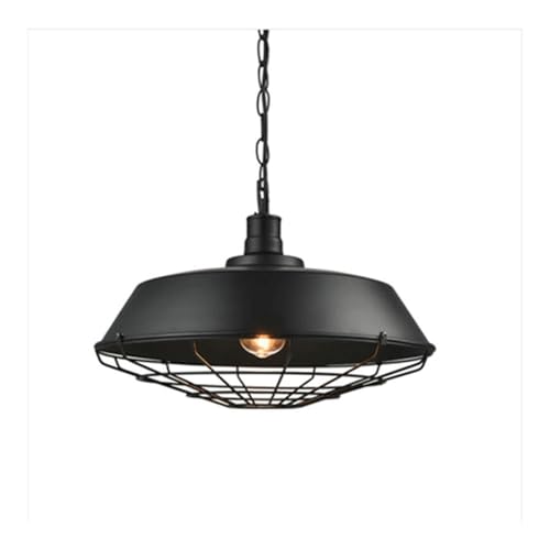 Lustre industriel noir grand modèle pour un éclairage d'exception