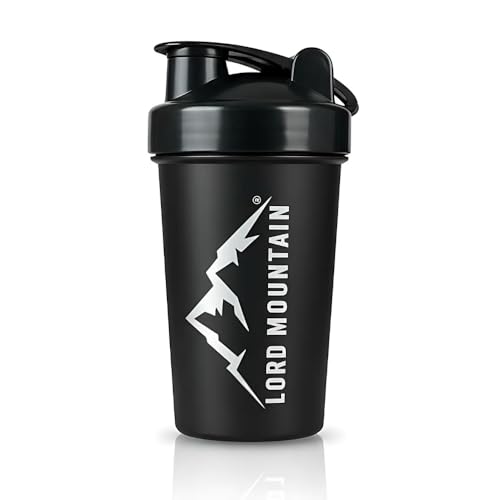 Siyah Protein Shaker 550 ml; Sızdırmaz Kapaklı Sporcu Karıştırıcı, Bpa Free Fitness Shaker