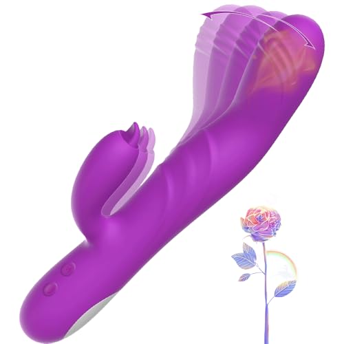 Updated Bunny Ear Adult Tools for Women Luxury Color Relaxing Adult Toys for Women Silent Realistic Thrusting for Men and Womens Toys Waterproof Gifts for Woman Thrusting Sensory Toys Woman