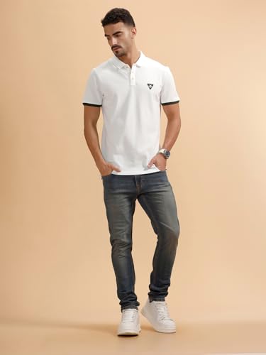 Buy WROGN Men's Cotton-Lycra Jeans | Stonewash | Slim Fit | Blue | 28 at Amazon.in - Image 4