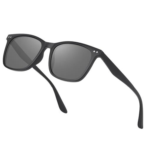 Perkanion Gafas de Sol Hombre Polarizadas   Clásicas Gafas de Sol Cuadradas para Hombre y Mujer Conducir Protección UV400