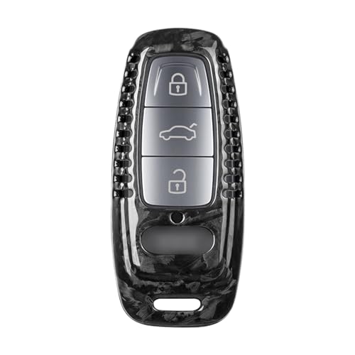 Coque de clé Audi en carbone forgé M.JVisun pour habiller votre clé de voiture