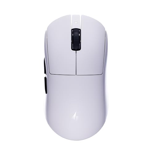 Image of ATK Dragonfly A9 Air Wireless Gaming Mouse, PAW3950 Ultra Sensor, DPI up to 42,000, 47g Lightweight, 8K Polling, 300 Hr Battery Life, 5 Programmable Buttons, Dual-Mode 2.4G /Wired - White