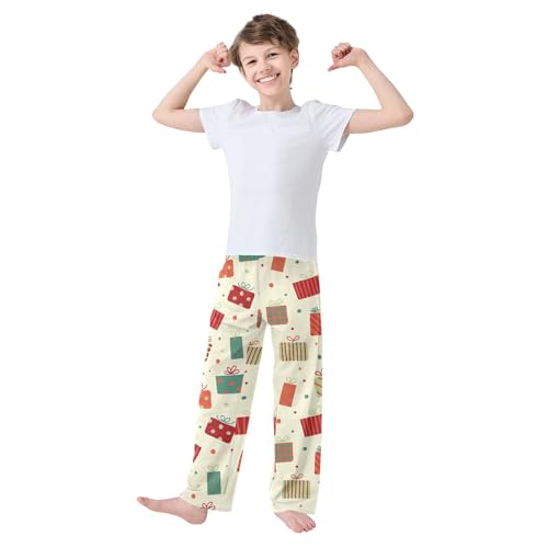 Boys' Pants Boxes Polka Dot Long Bottoms Jogger Pants Elastic Waist Trousers with Pockets S-XL2
