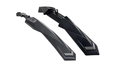 Image of Dark Horse Bicycle MX2 Fender Set, Suitable for 24 inch & 26 inch Inch Cycle, V-Brake Model, MTB & ATB Cycles, Durable Clamp Fitting New Mudguard for Cycles (Grey)