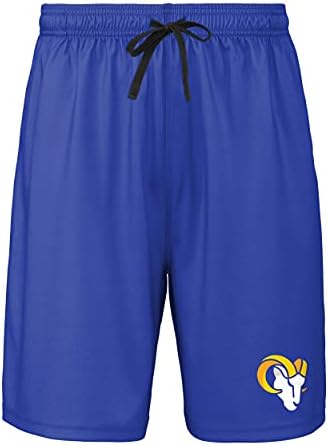 FOCO Men's NFL Team Workout Training Short, Los Angeles Rams, Medium