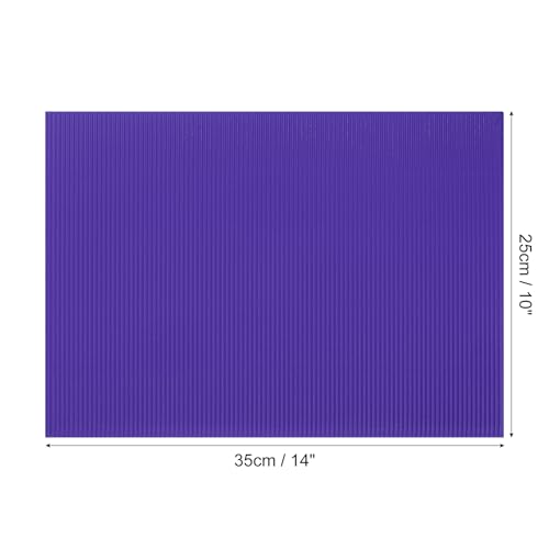 Image of uxcell 10pcs Corrugated Cardboard Paper Sheets,Navy Blue,14 inch x 10inch,for Craft and DIY Projects