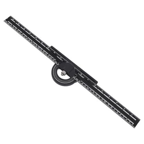 Carré combiné de 20 pouces en alliage d'aluminium avec double échelle pour menuiserie - 5