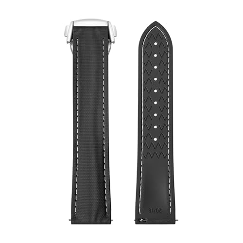 Bracelet montre FKM caoutchouc fluoré haut de gamme avec boucle déployante