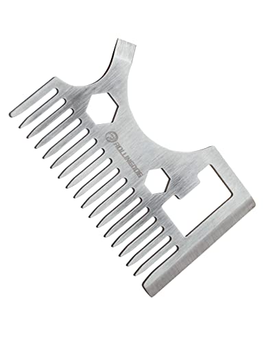 ROLLINGDOG 8 en 1 Carte de peintre, outil de nettoyage de rouleau de pinceau, tournevis à tête plate, peigne, grattoir à bord ciselé, décapsuleur, clé 8 mm 10 mm