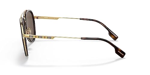 Burberry Oliver Be 3125 101773 Gold Metal Aviator Sunglasses Brown Lens #TOP1