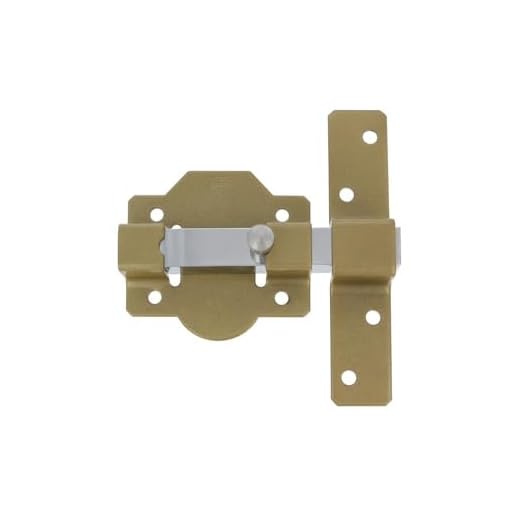 Amig - Cerrojo de Sobreponer para Puertas de Entrada o Traseras Mod. 1P - 88 x 131 mm - Pasador de Alta Seguridad - Pestillo sin Llaves - Acero Martelé