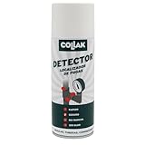 Collak - Detector de Fugas de Gas en Spray 400ml | Incoloro | Aplicación rápida en válvulas, Tubos y uniones | No corrosivo, Seguro para plásticos y Metales