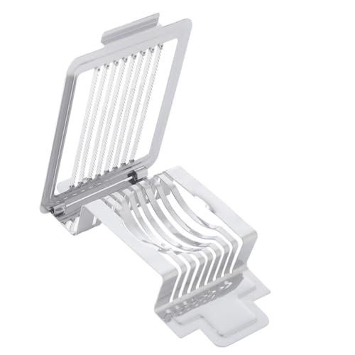 DOITOOL ステンレス製エッグスライサー ゆで卵用 多機能フルーツ キノコ対応 高耐久ワイヤー採用 均一スライス可能 快適ハンドル設計 キッ