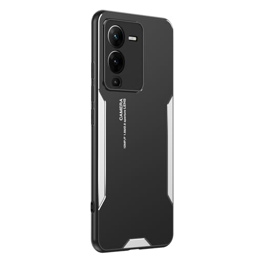 �Ή��@�� for Vivo S15 5G �g�уP�[�X �ϐk���ƃo���p�[�t���{�f�B�J���������Y�ی�d�b�P�[�X�J�o�[ Black