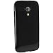 Produktbild igadgitz U2948 Schutzhülle Tasche Handy-Hüllen und Displayschutzfolie Kompatibel mit Motorola Moto G XT1032 - Schwarz
