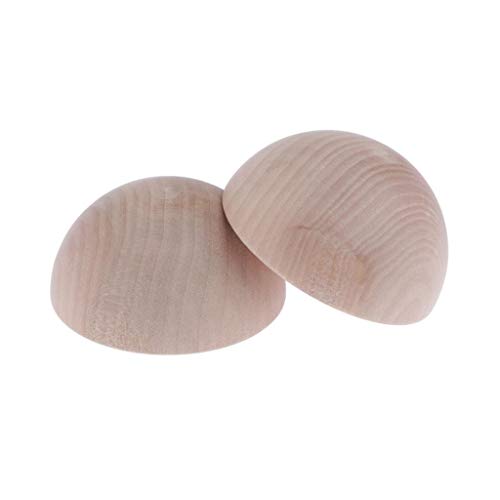 Balles en bois fente centrale de 7,5 cm pour loisirs et art