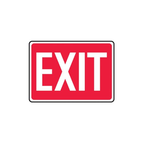 Accuform "Exit" Safety Sign, Accu-Shield™, 10 x 14 Inches (MEXT518XP)