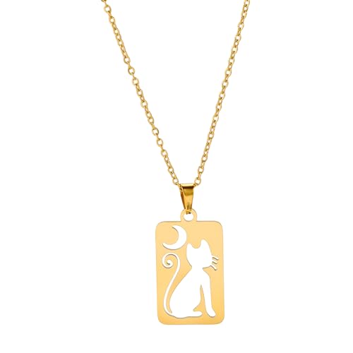 Collier Croissant de Lune en Argent, Cadeau Idéal pour Filles et Femmes