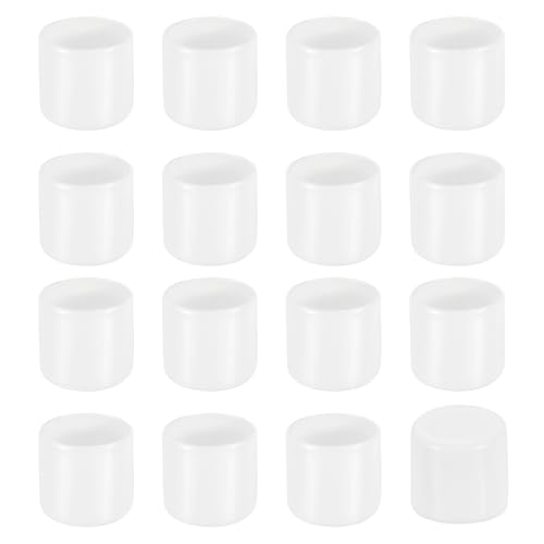 uxcell 56Pcs Chair Leg Caps, 19mm (3/4 Inch) Non-Marking PVC Chair Leg Tips Non-Slip Chair Leg Floor Protectors Round Table Covers End Caps for Furniture, White