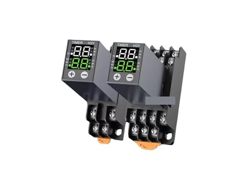 Relais temporisé numérique H3Y-2 AC 220V avec écran LCD et base de relais
