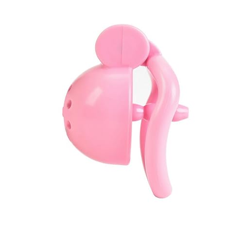 貞操帯 鍋蓋貞操体 貞操ロック貞操装置 クリック & ロック貞操ケージク6個取り外し可能貞操装置 排尿サポート3種×カテーテル6種付貞操具 ＳＭグッズ(ピンク) - 画像4