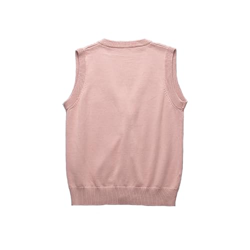 V Neck Sweater Vest for Women Trendy Sleeveless Cardigan Solid Color Button Down Knitted Tank Tops4