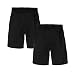 Hanes Big Boys' Jersey Short (Pack of 2), Black, M