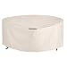 SONGMICS Outdoor Round Patio Table and Chairs Cover 72 Inches, Beige Brown UGTC72M