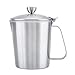 Kubek do spieniania kawy, dzbanek do spieniania mleka Dzbanki do gotowania na parze ze stali nierdzewnej Kawa Cappuccino Latte Art dzbanek na mleko z pokrywką i pomiarem(500ML)