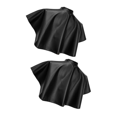 Hair Dye Cape 2pcs Impermeable Negro Capa de Peluquería para Coloración de Cabello miniatura 1