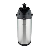 Pioneer Termo de Acero Inoxidable 4.0L con Palanca, Termo hermético para Bebidas frías y Calientes, dispensador de Bebidas con Bomba fácil de Usar para Eventos