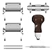 Hapysen 29 in 1 Multitools Stainless Steel Tool Wearable Bracelet for Men Compatible for Apple Watch Ultra 1&2, Survival Camping Travel Multitools Watch Band, Black