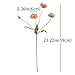 DUYONE Artificial Flowers 6 Stems Poppy Silk Bouquet,for Wedding, Home, Party Decoration,Table Centerpiece Arrangement(Orange Pink 6pcs)