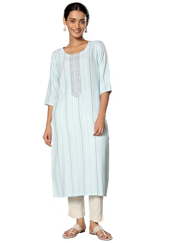 Image of Gerua by Libas Yoke Design Viscose Straight Kurta Suit