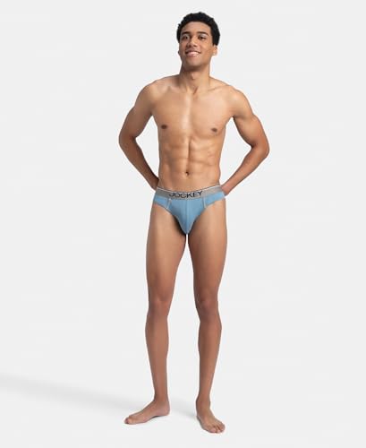 Image of Jockey 8044 Men's Super Combed Cotton Rib Solid Brief with Ultrasoft Waistband