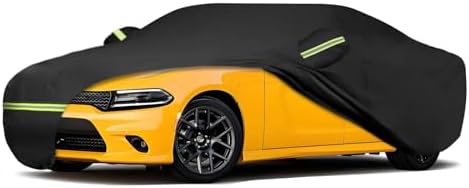 Waterproof Car Covers for 2006-2025 Dodge Charger(Black) Custom Heavy Duty Waterproof All Weather Protection Outdoor