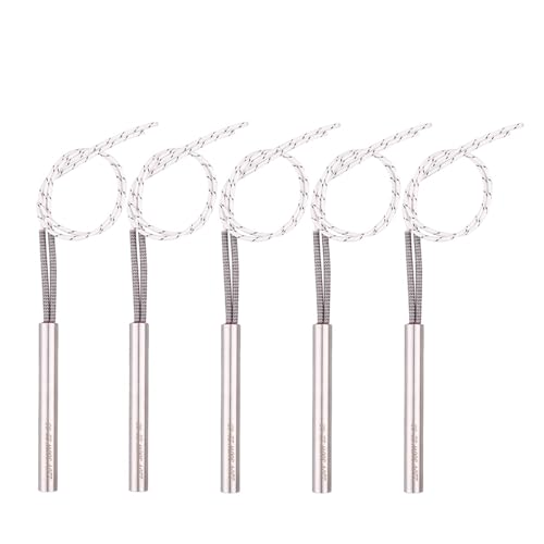 VirtuWard 220V ybg_΃J[gbWq[^[ 350W /400W 9/9.5*150mm Ǐ󔭔M dXg[u/gF SUS304(5 pcs,350w 9x150mm)