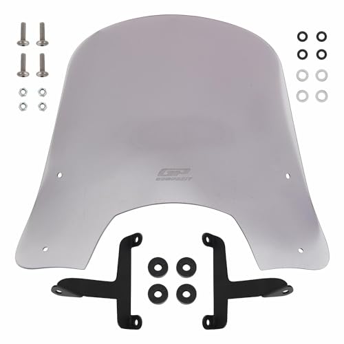 GP Kompozit Evrensel Scooter Kısa Ön Cam Ön Cam Füme 42 cm