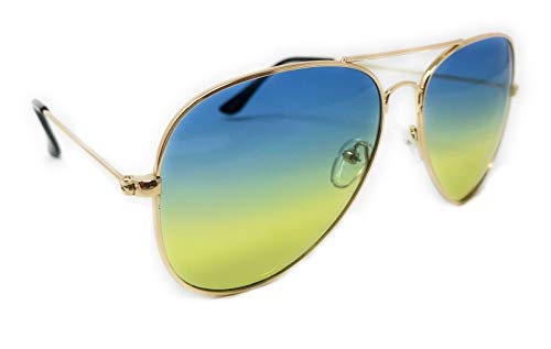 My Shades - Aviator Sunglasses Multi Color Lenses Classic Retro Metal Frame3
