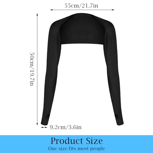 Grevosea 2 Pack Cooling Shawl Arm Sleeves UV Protection Sun Sleeves Sun Protection Arm Sleeve with Finger Hole for Women2