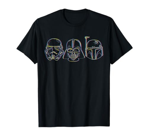 T-shirt Star Wars Stormtrooper Vader Fett coton col rond vetement geek