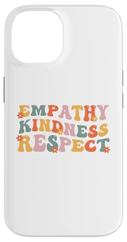 Empathy Kindness Respect Retro Wavy Hippie �X�}�z�P�[�X iPhone 14 �p