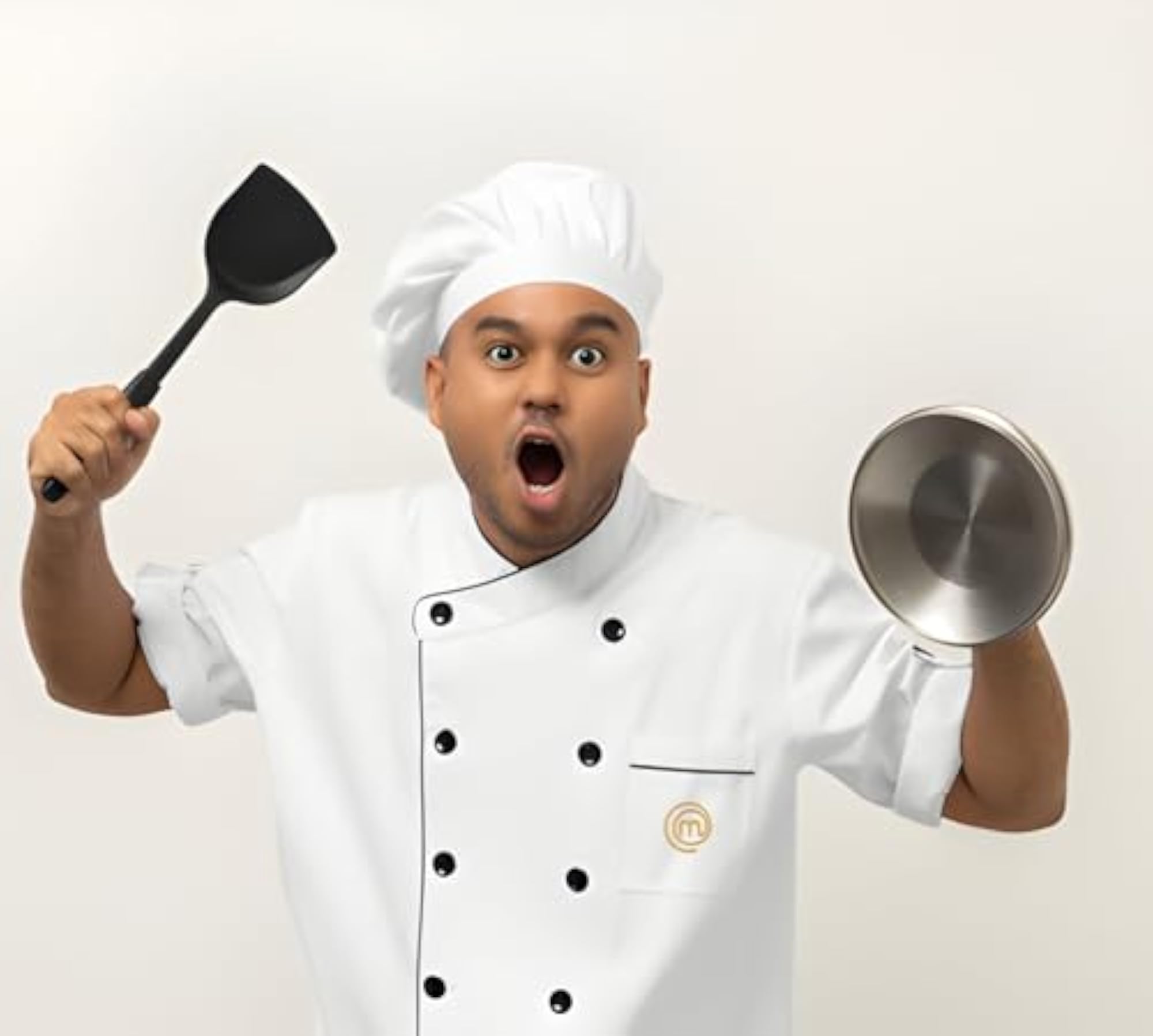 Gold Plated Master Chef Brooch Pin for Culinary Lovers