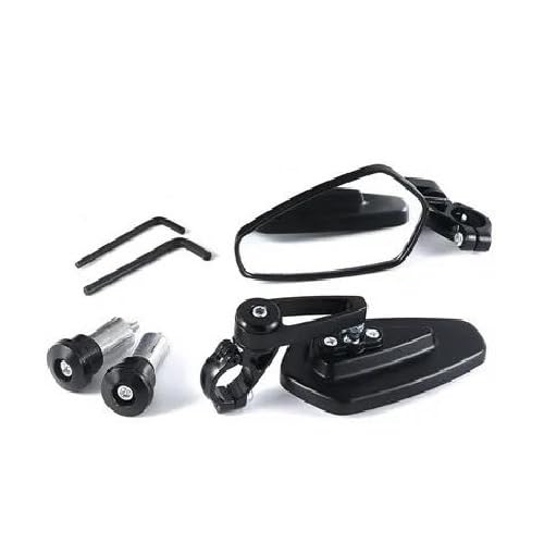 Espejo de Manillar de 22 mm para Motocicleta MSX 125 y CB650R con Cristal Blanco