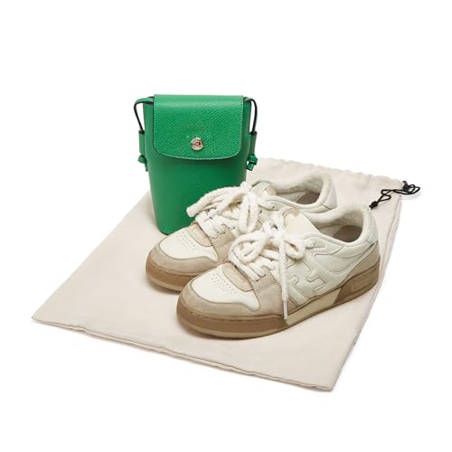 LAKE OF FIRE 4-Piece Travel Shoe Bags for Packing, 17.7\" x 13.8\" Dustproof Shoe Bags - Flannel Shoe Pouch with Drawstring Closure,Washable & Reusable(Beige)