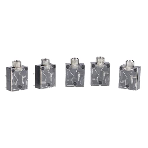Image of 5Pcs Plastic PCB Mount 5-Pin Stereo 3.5mm Socket Audio Connector